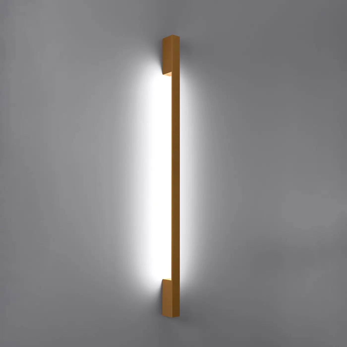 Applique murale LED dorée verticale en aluminium — vue 7