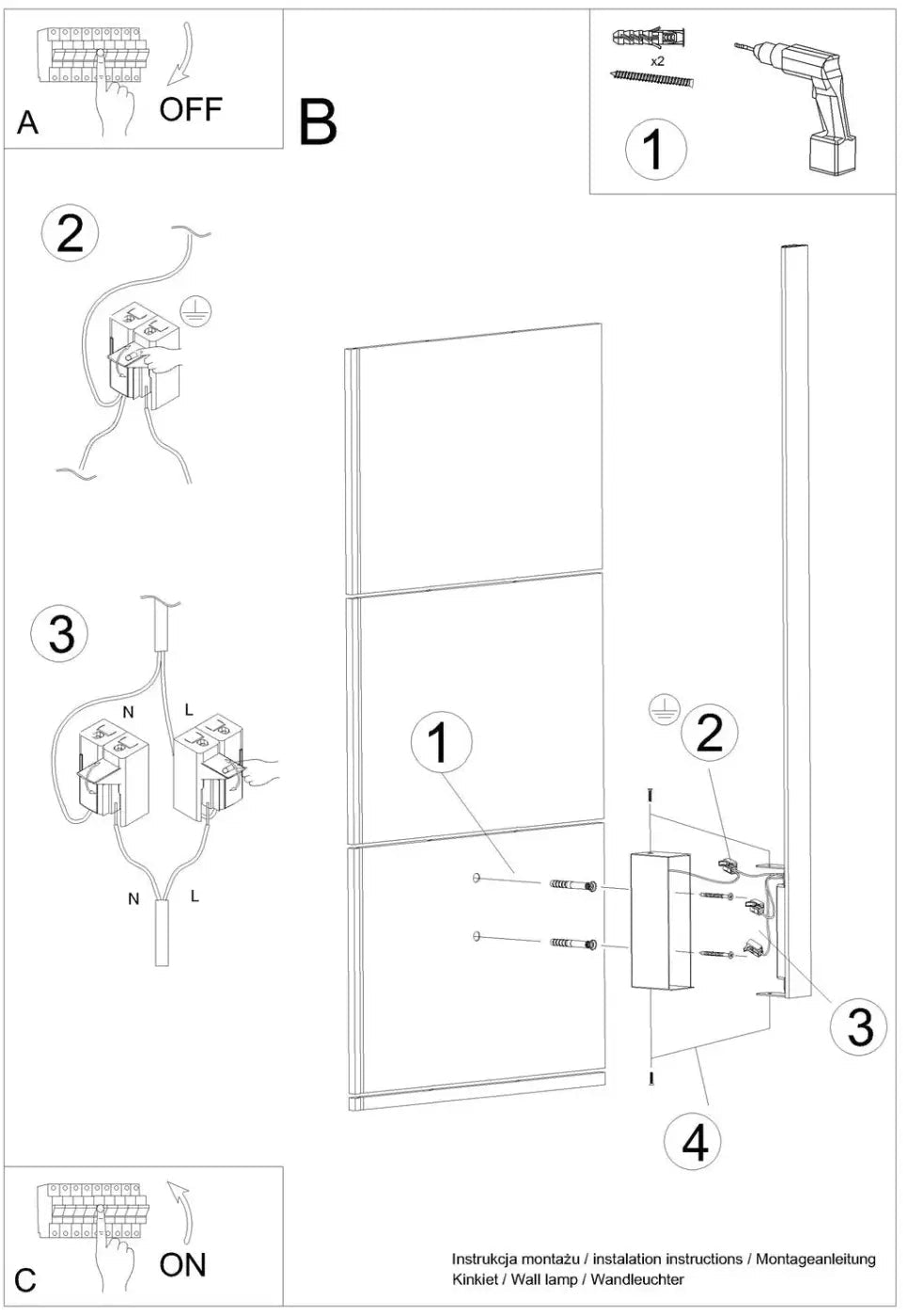 Applique murale LED dorée verticale minimaliste — vue 11