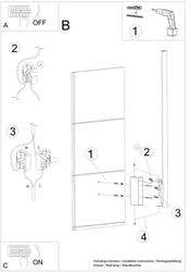 Applique murale LED dorée verticale minimaliste — vue 11