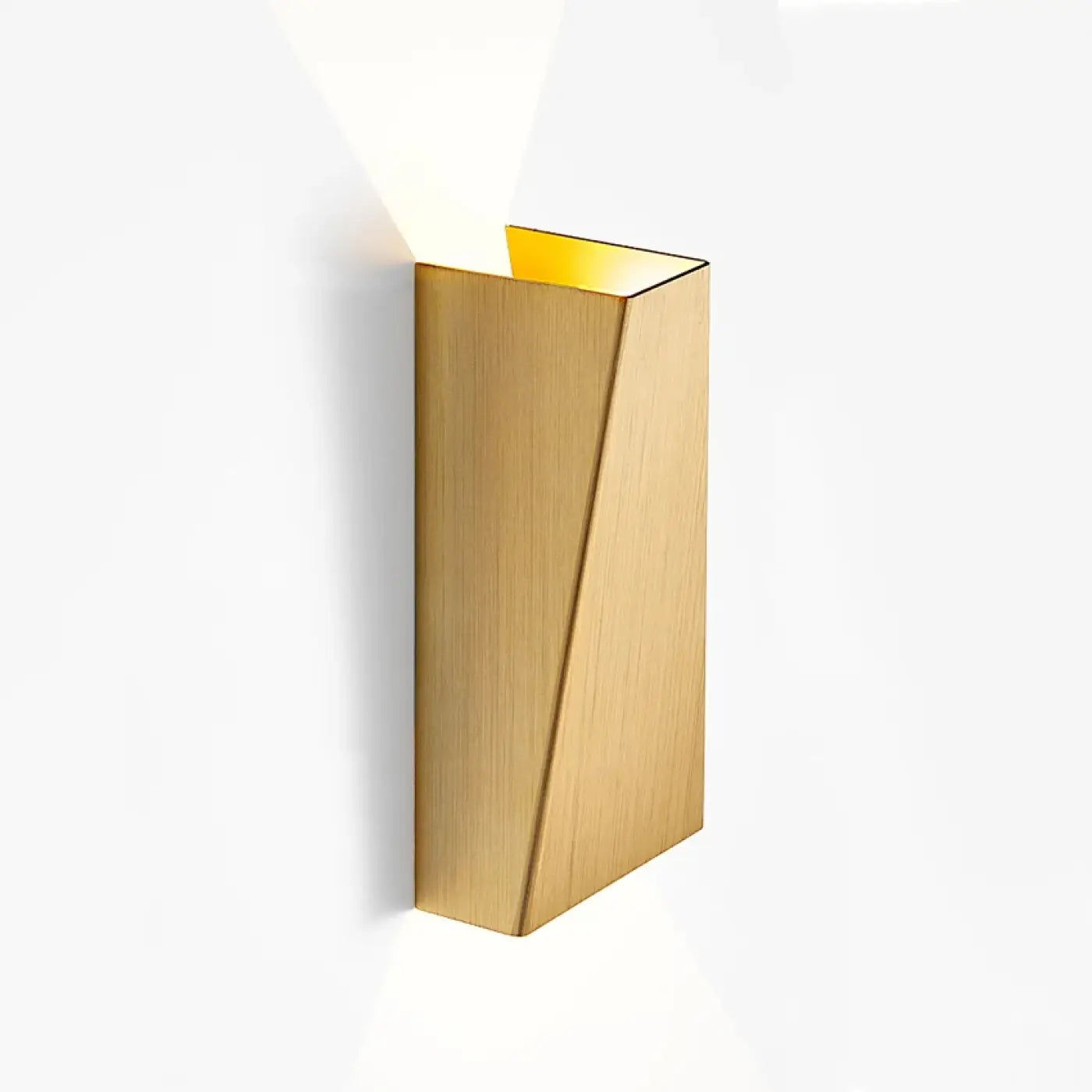 Applique murale LED double aluminium noir et doré moderne — vue 1