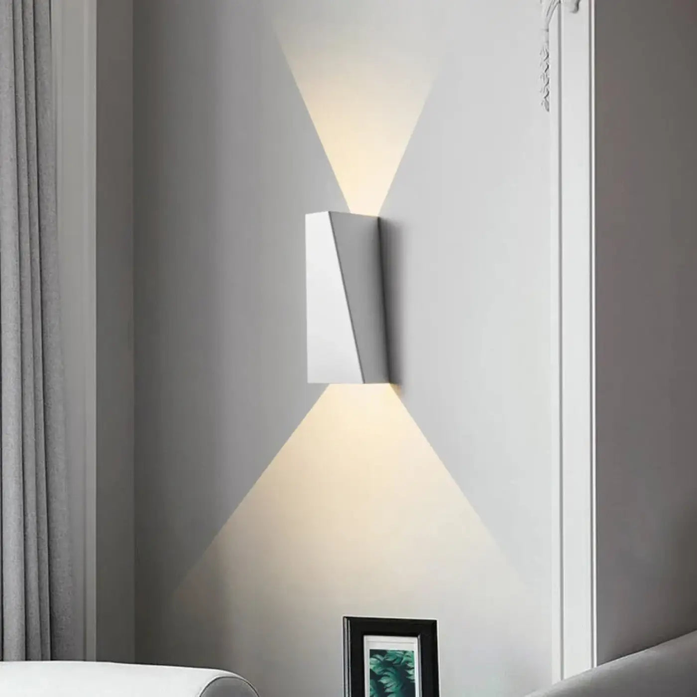 Applique murale LED double aluminium noir et doré moderne — vue 5