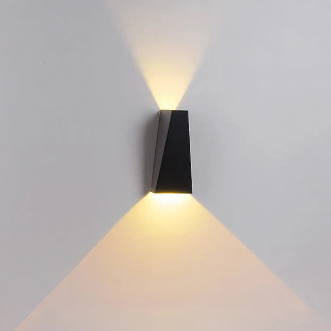 Applique murale LED double aluminium noir et doré moderne — vue 6
