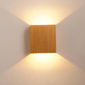 Applique murale LED double en aluminium noir et doré — vue 4