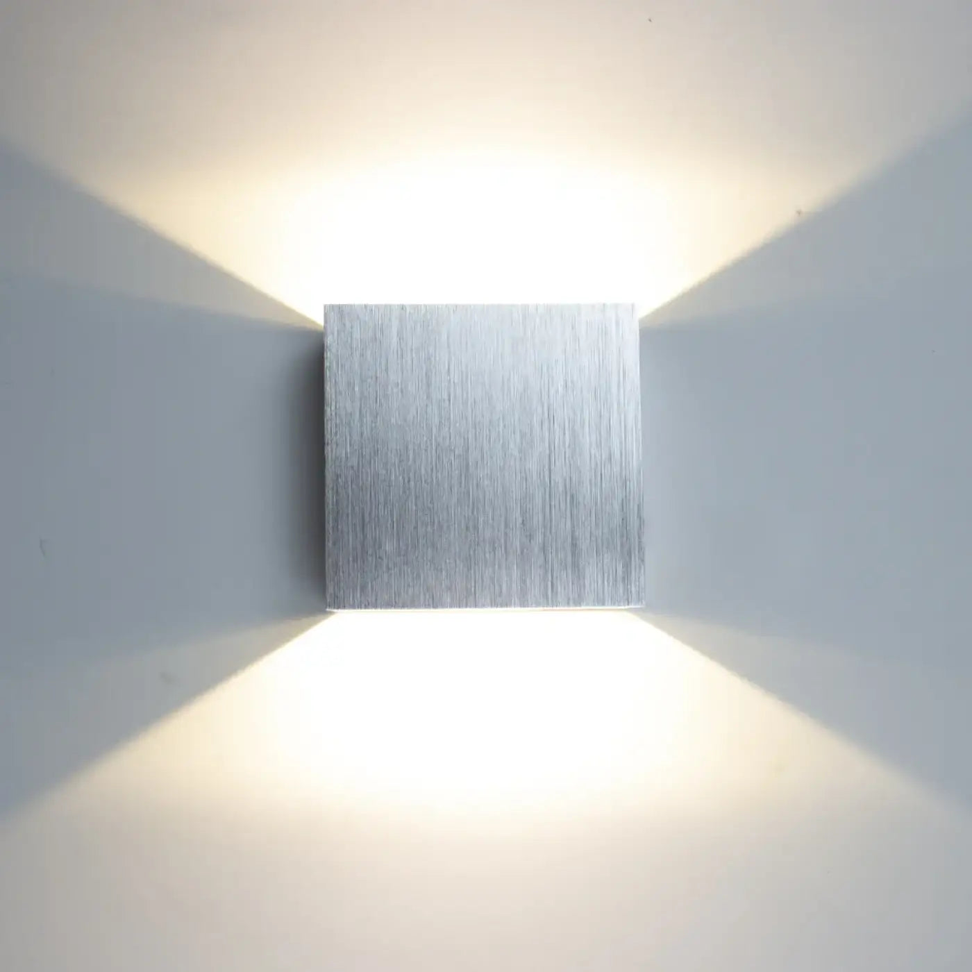 Applique murale LED double en aluminium noir et doré — vue 6
