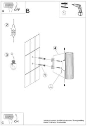 Applique murale LED double faisceau aluminium taupe cannelée — vue 11