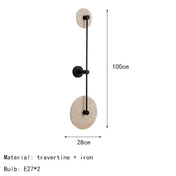 Applique murale LED double lumière dorée et noire — vue 7