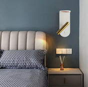 Applique murale LED effet flamme noire et blanche — vue 4