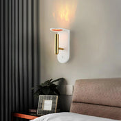 Applique murale LED effet flamme noire et blanche — vue 7