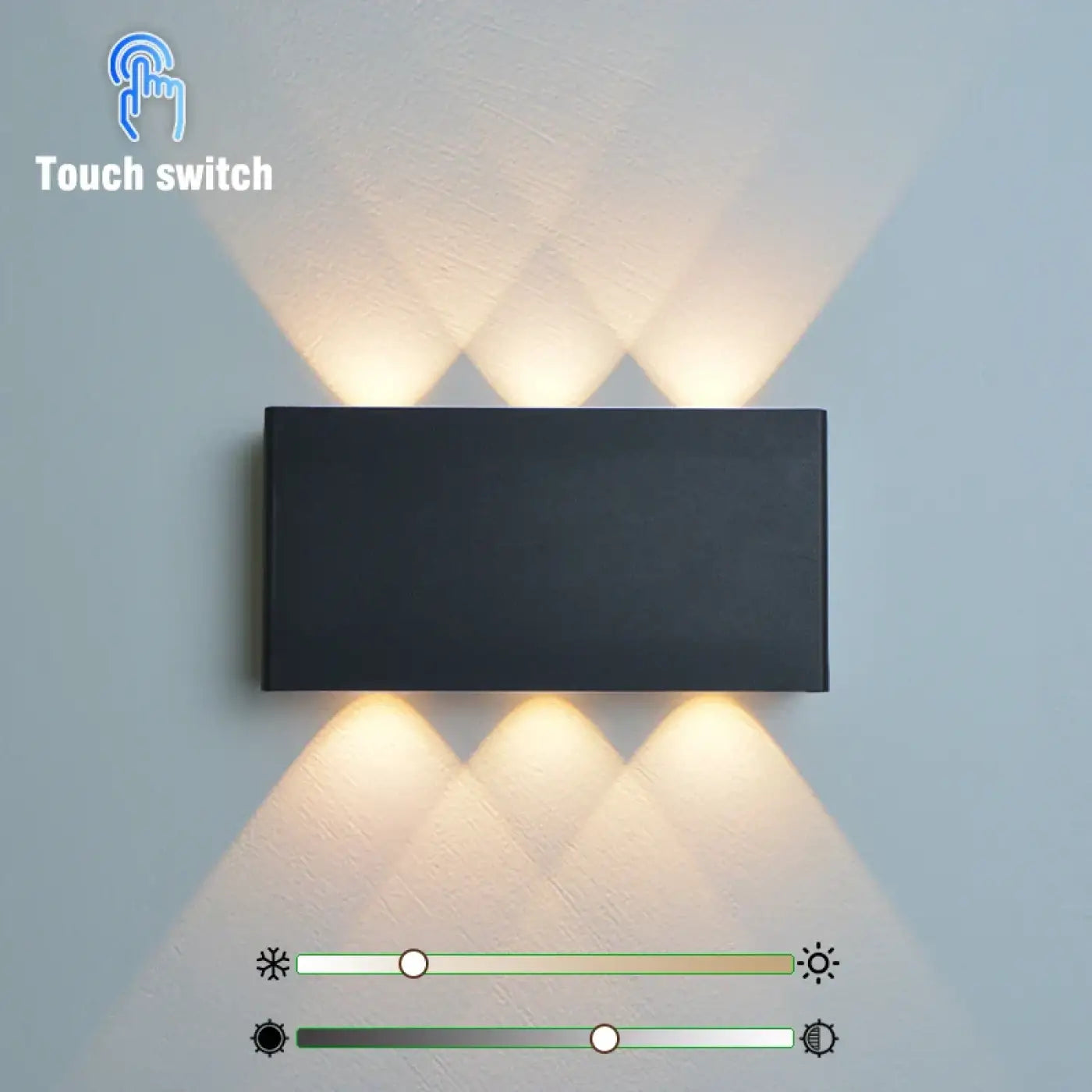 Applique murale LED en acrylique à 6 lumières IP65 — vue 2