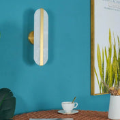 Applique murale LED en acrylique dorée style scandinave — vue 4