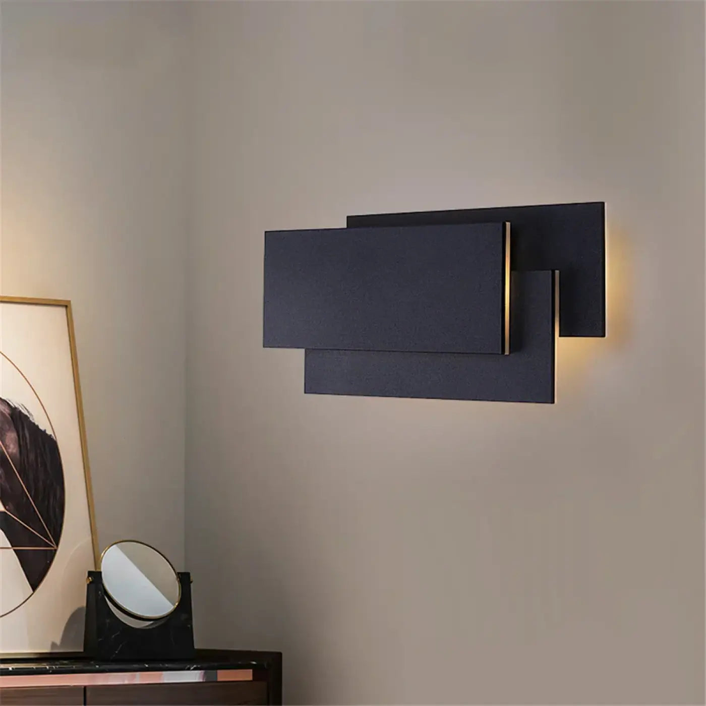 Applique murale LED en aluminium blanc et noir 12W — vue 2