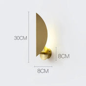 Applique murale LED en aluminium doré fine — vue 4