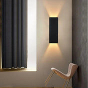 Applique murale LED en aluminium noir et or 20 cm — vue 1