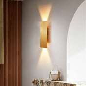 Applique murale LED en aluminium noir et or 20 cm — vue 2