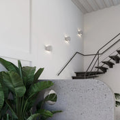 Applique murale LED en béton gris 2 lumières blanc chaud — vue 11