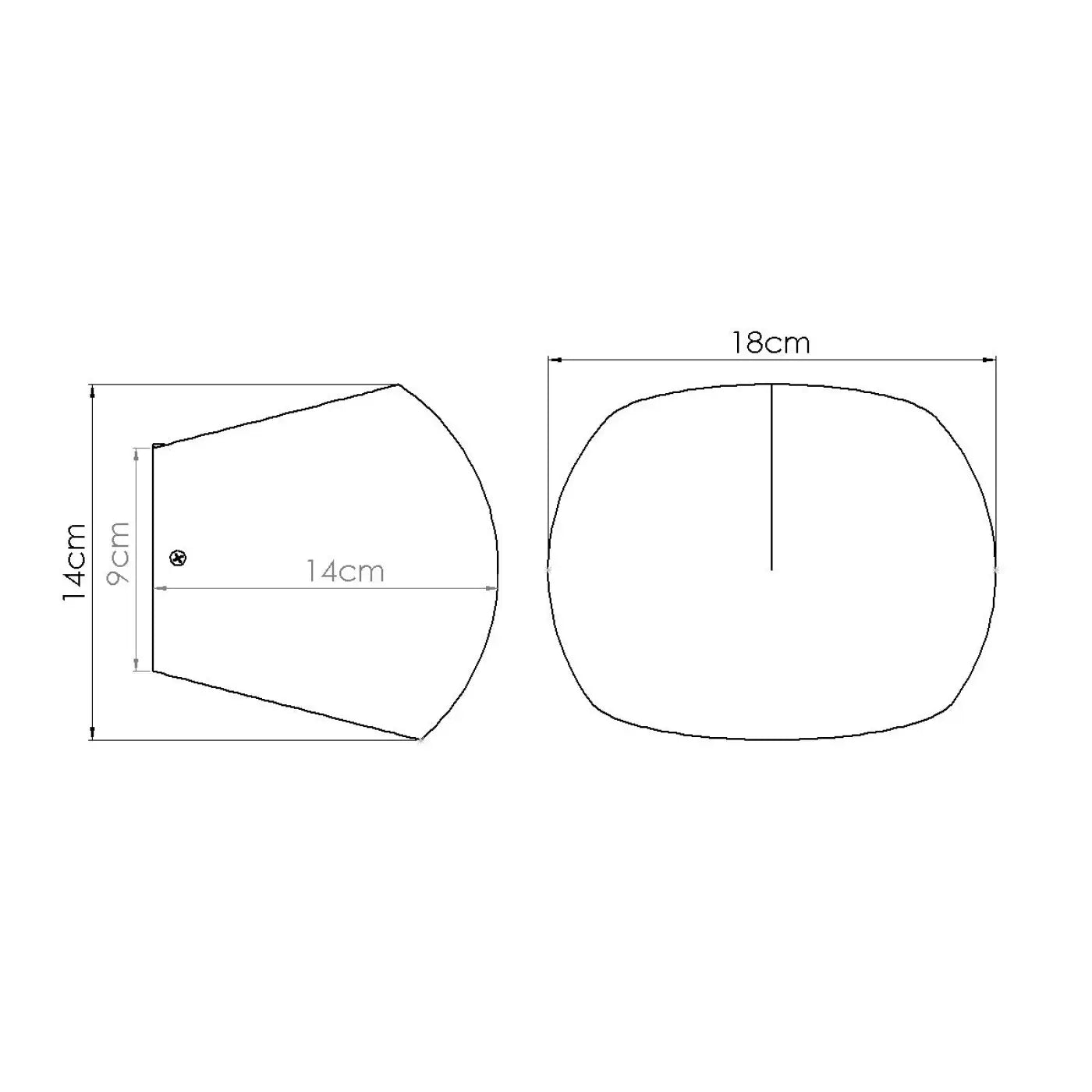 Applique murale LED en béton gris 2 lumières blanc chaud — vue 13