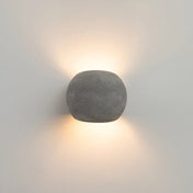 Applique murale LED en béton gris 2 lumières blanc chaud — vue 3