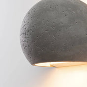 Applique murale LED en béton gris 2 lumières blanc chaud — vue 5