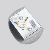 Applique murale LED en béton gris 2 lumières blanc chaud — vue 7