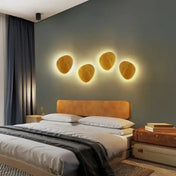 Applique murale LED en bois beige ronde ou ovale IP65 — vue 1