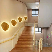 Applique murale LED en bois beige ronde ou ovale IP65 — vue 3