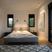 Applique murale LED en bois et métal design scandinave — vue 3
