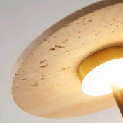 Applique murale LED en bois et pierre style art déco — vue 5