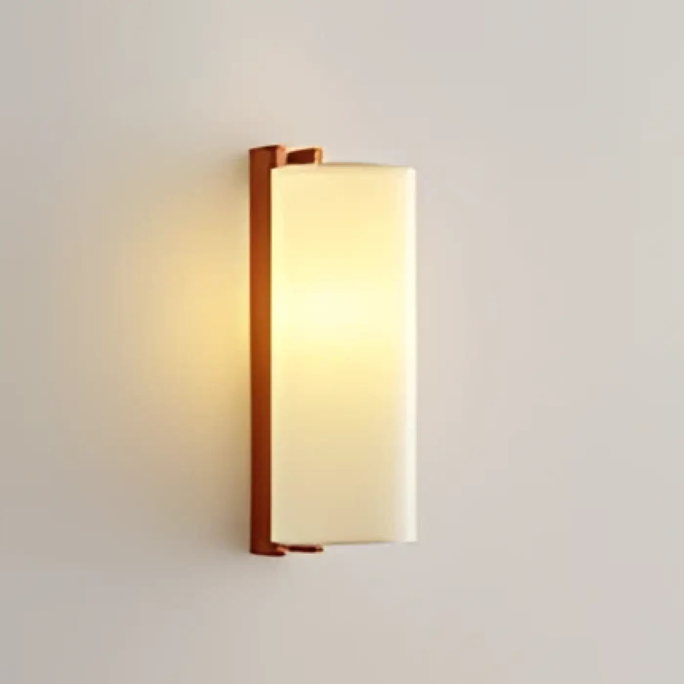 Applique murale LED en bois et tissu beige style scandinave — vue 4