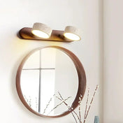 Applique murale LED en bois naturel à deux abat-jour — vue 4