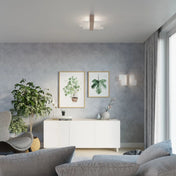 Applique murale LED en bois naturel et verre scandinave — vue 4