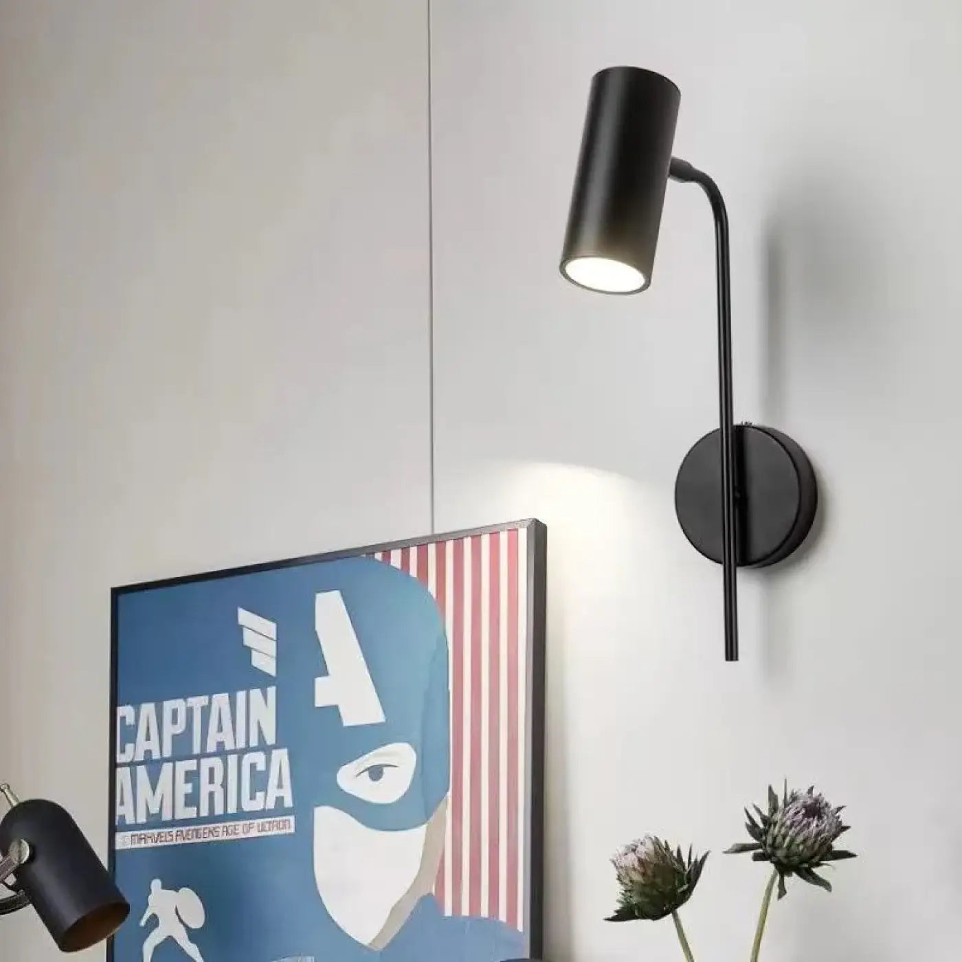 Applique murale LED en laiton doré et noir IP65 — vue 5