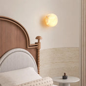 Applique murale LED en marbre blanc et métal design — vue 2