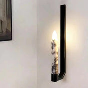 Applique murale LED en marbre blanc ou noir Art Déco — vue 2