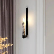 Applique murale LED en marbre blanc ou noir Art Déco — vue 4