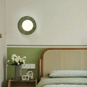 Applique murale LED en marbre vert et verre opalin — vue 3
