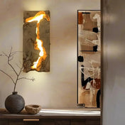 Applique murale LED en métal et acrylique marron clair — vue 3