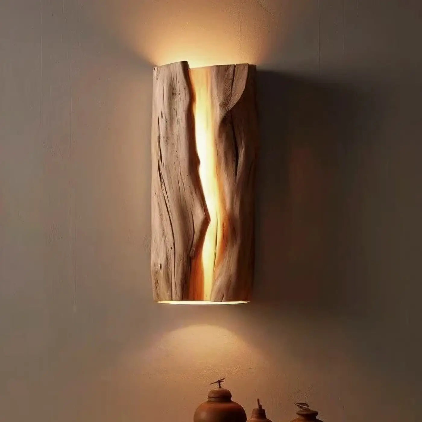 Applique murale LED en métal et acrylique marron clair — vue 5