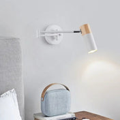 Applique murale LED en métal noir ou blanc compacte — vue 2