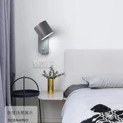Applique murale LED en métal vert et gris minimaliste — vue 2