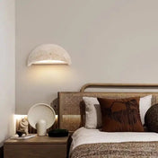 Applique murale LED en pierre et acrylique beige scandinave — vue 4