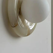 Applique murale LED en pierre et acrylique style scandinave — vue 4
