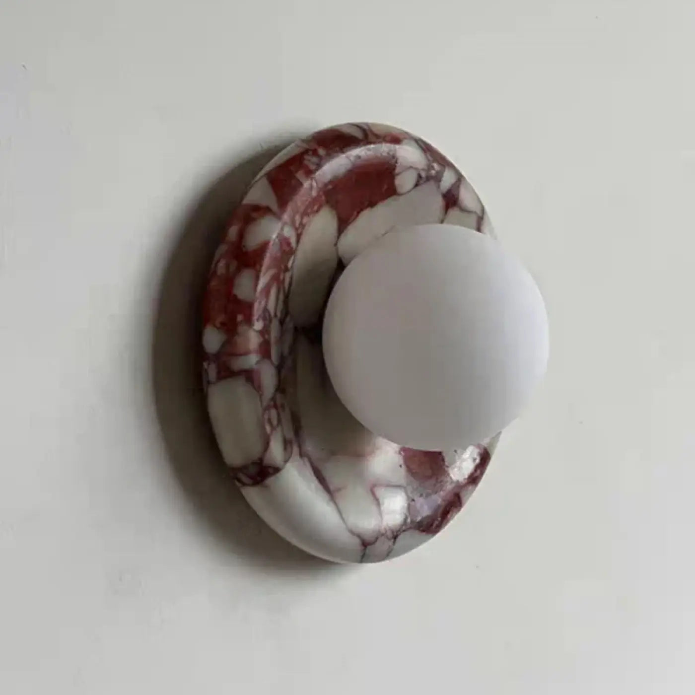 Applique murale LED en pierre et acrylique style scandinave — vue 6