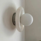 Applique murale LED en pierre et acrylique style scandinave — vue 7