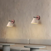 Applique murale LED en pierre naturelle et bois blanc — vue 3