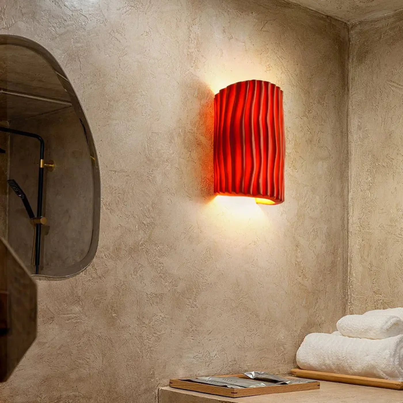 Applique murale LED en résine beige G9 luminosité ajustable — vue 14