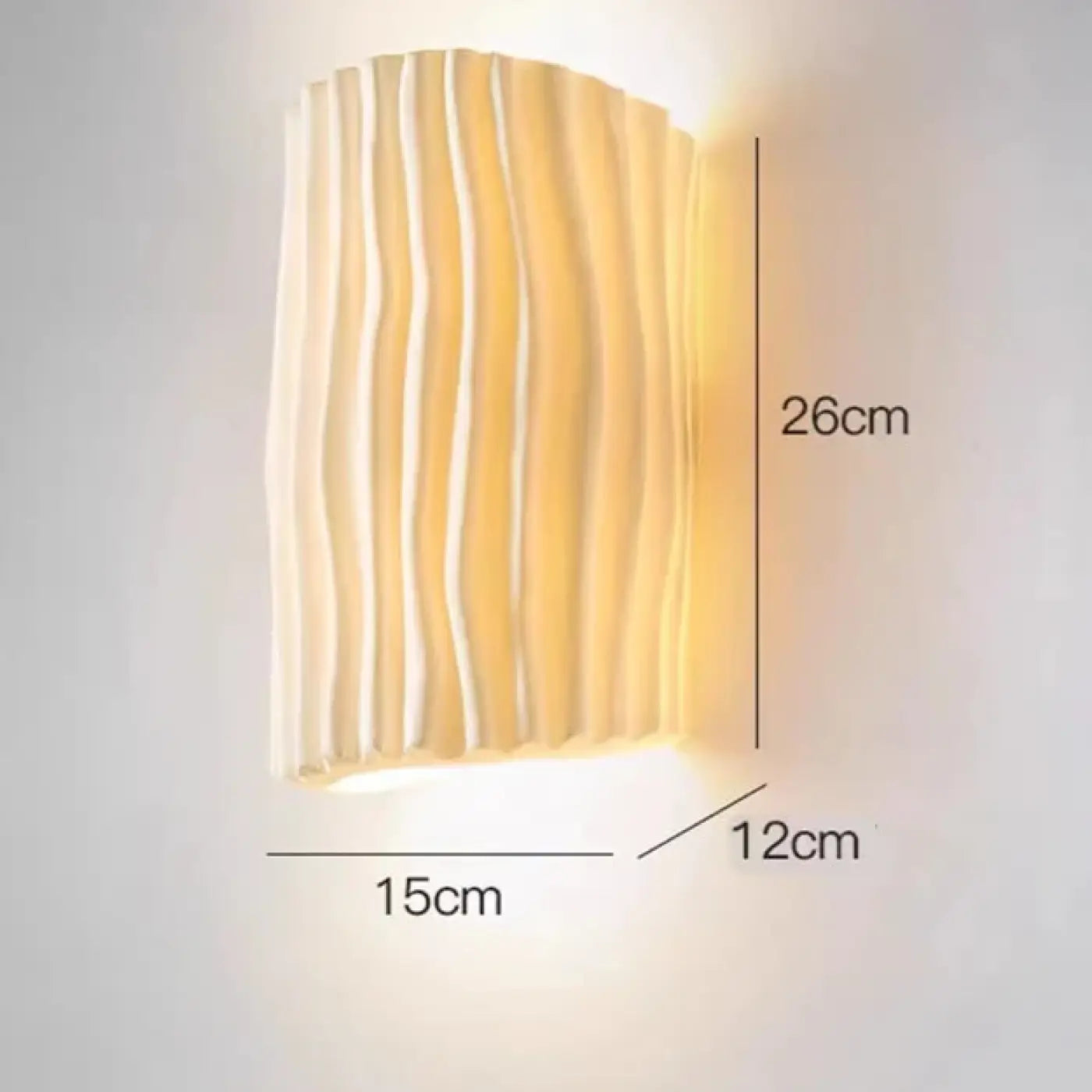 Applique murale LED en résine beige G9 luminosité ajustable — vue 17