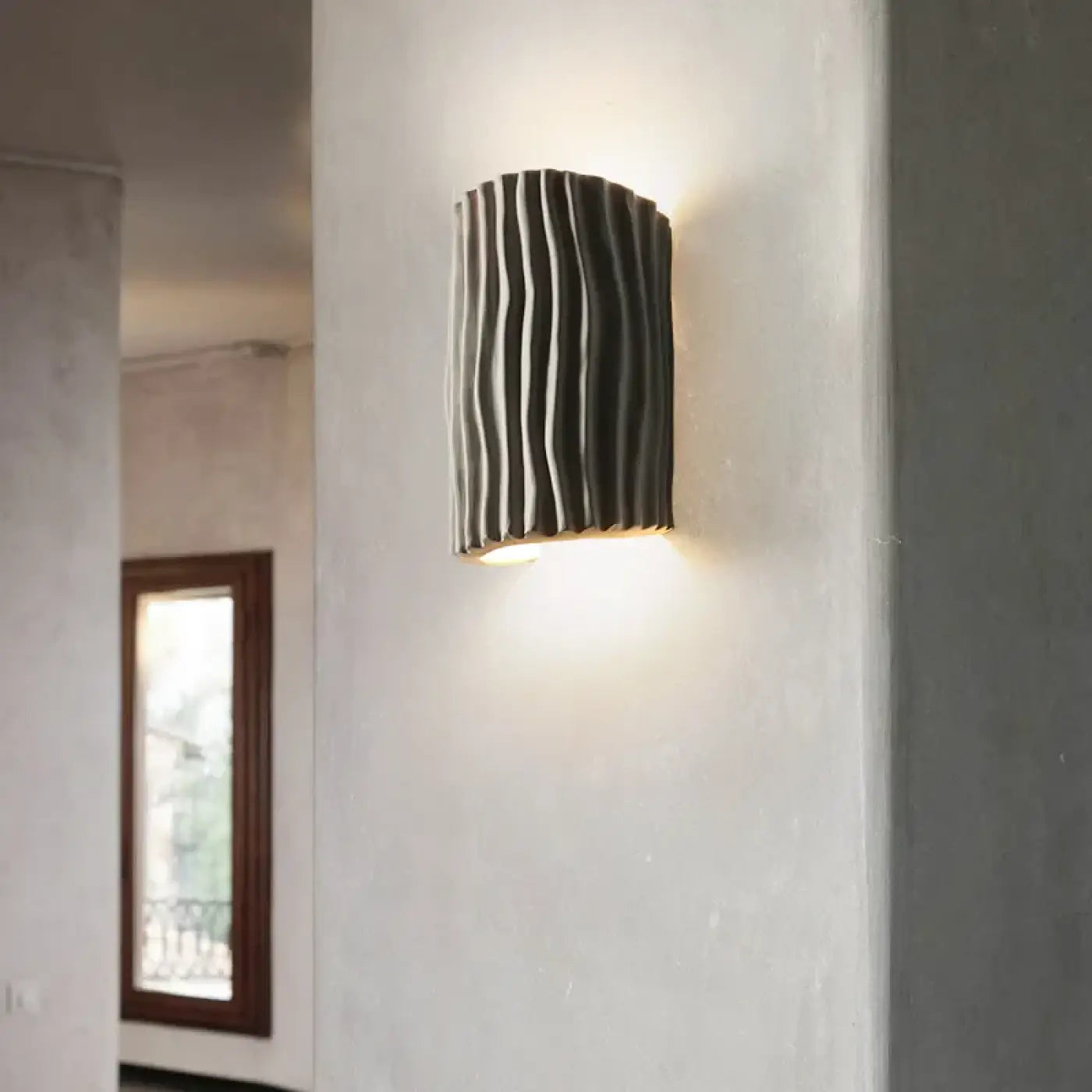 Applique murale LED en résine beige G9 luminosité ajustable — vue 7