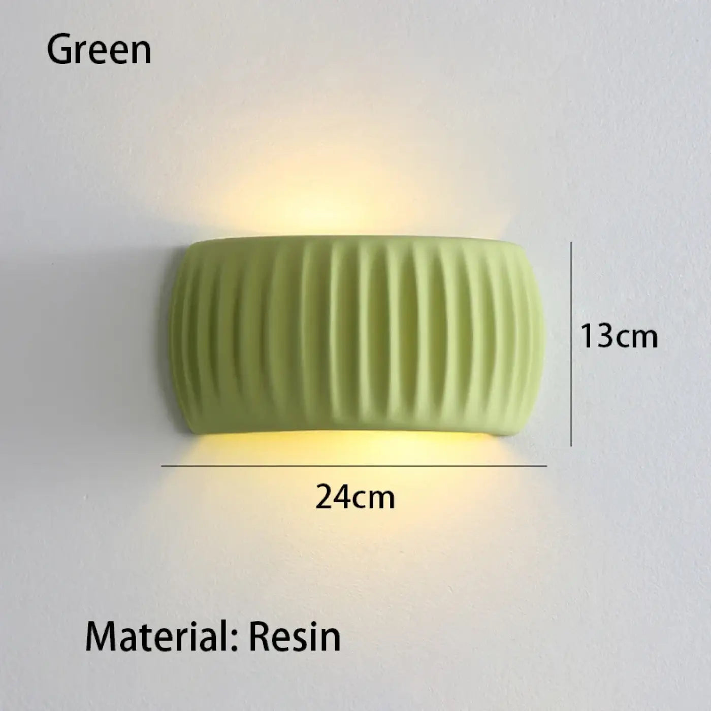 Applique murale LED en résine beige ronde — vue 5