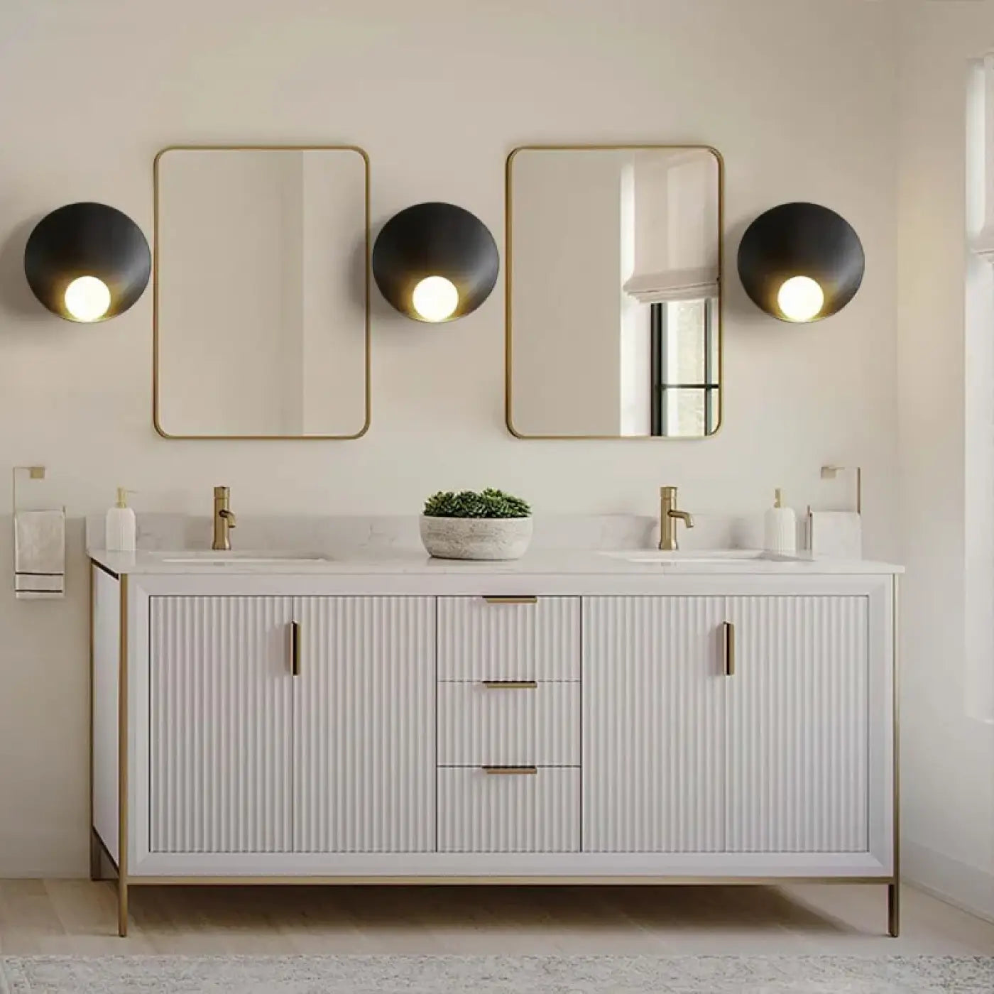 Applique murale LED en résine et verre moderne minimaliste — vue 2