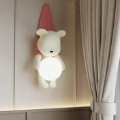 Applique murale LED en résine jaune et rose originale — vue 2